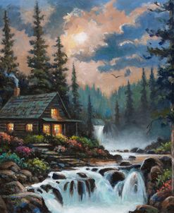 Cabin in the Moonlight