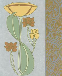 Tan Tulip With Right Border