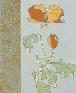 Tan Tulip With Left Border