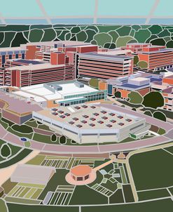 Modern Campus Drawing