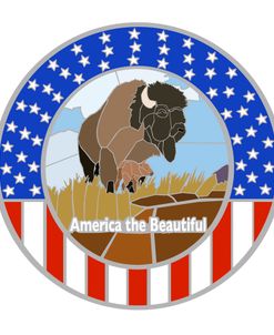America The Beautiful – Bison W Calf