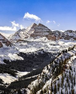 Snow Covered Maroon Bells