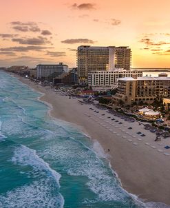 Sunset On Cancun