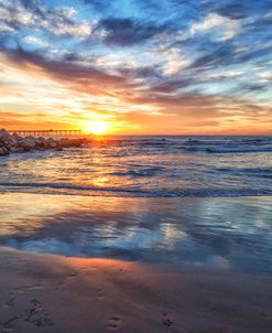 An Ocean Beach Sunset