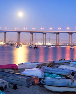 Dinghies By Moonlight