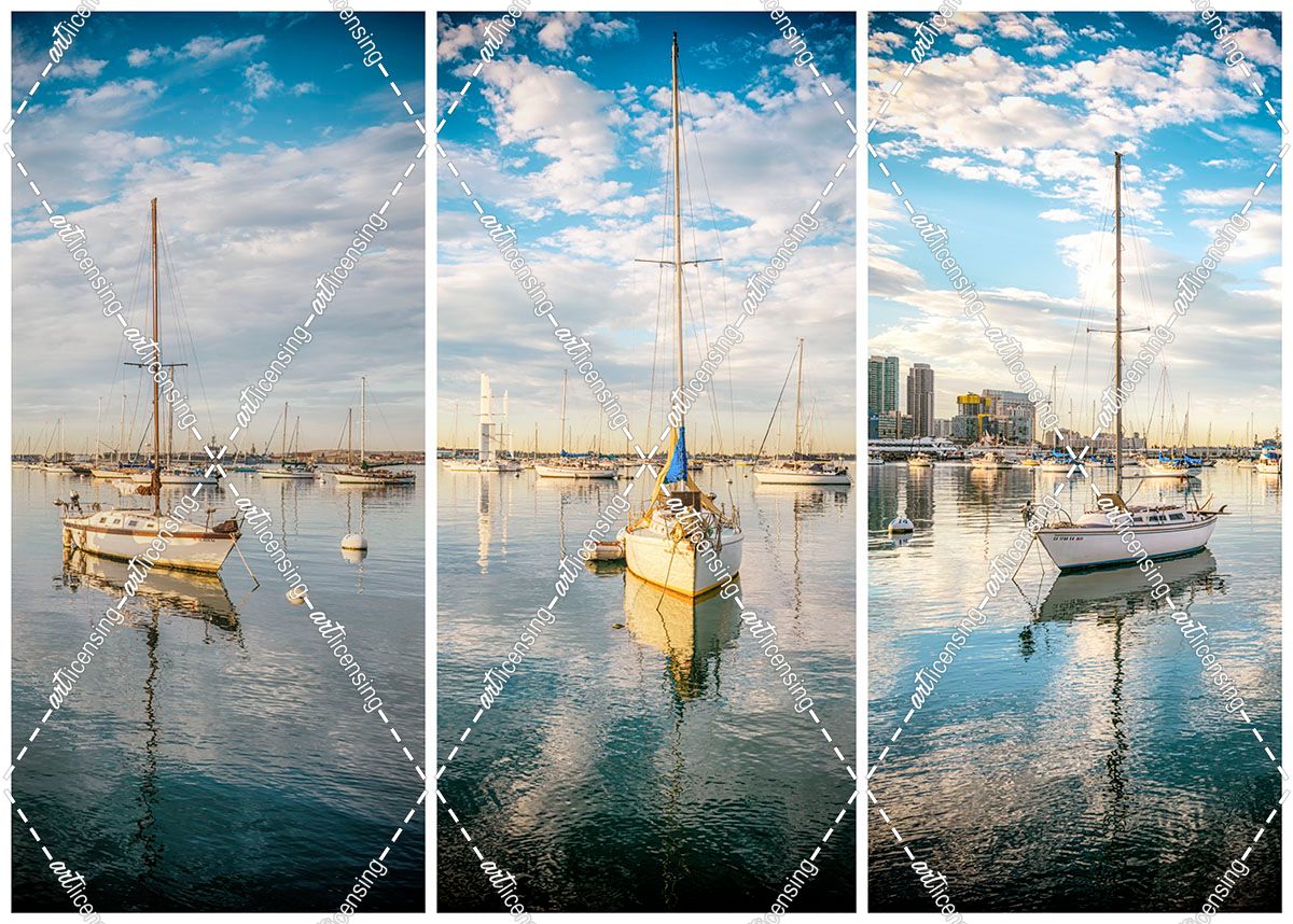 Floating On Clouds Triptych