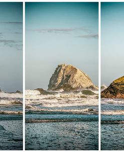 Sea Stacks Northern California Triptych