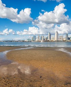 A Skyline At Low Tide