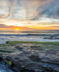 A Winter Sunset At Windansea Beach