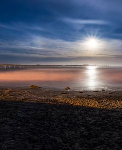 Mystical Moonshine At Ocean Beach