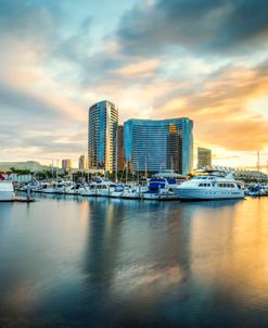 Fiery Sunrise Embarcadero Marina