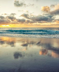 Perfect Sunset At Wipeout Beach