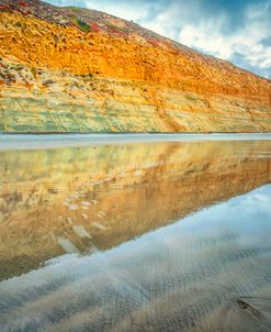 Torrey Pines State Beach In Reflection