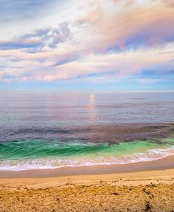 Pastel Sunrise Wipeout Beach