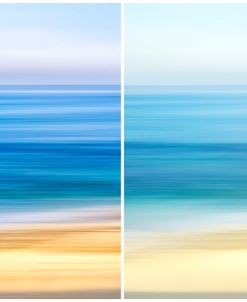 Soft Seas Abstract Diptych