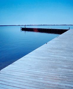 Calm Blue Day at the Dock
