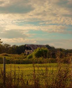 Rusty Barn At Sunset