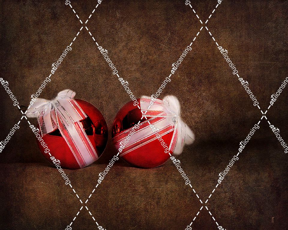 Two Red Ornaments Still Life