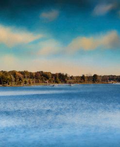 Gibson County Lake In Fall