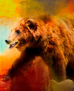 Colorful Expressions Grizzly Bear