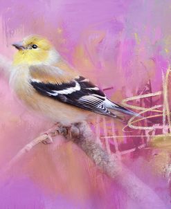 Abstract Goldfinch