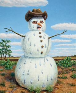 Snowman In Texas