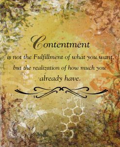Contentment (earth theme)