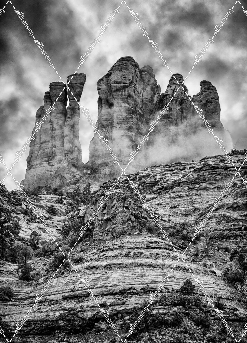 Cathedral Rock BW 2