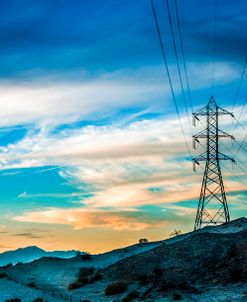 Electric Wires So Cal Desert