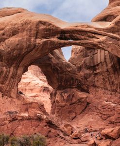 Double Arch Utah W Peeps