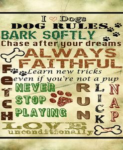 Jp1988-I Love Dogs-Dog Rules-A-31115