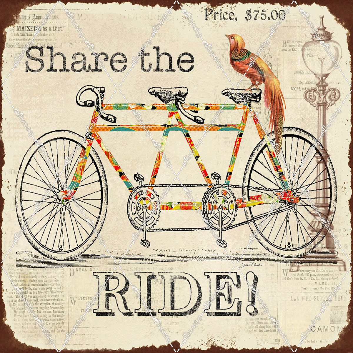 BIKE-share the ride-bicylce for 2-12×12-300DPI-JEAN PLOUT-12614