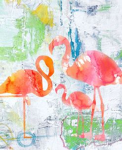 Tropical Flamingos-b-pink flamingos-20×20-Jean-Plout-300dpi-Trees-21714