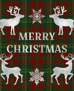 JP3682 – Merry Christmas Plaid – silver