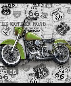 Vintage Motorcycles on Route 66-H