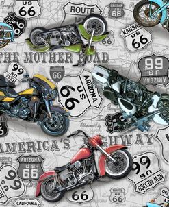 Vintage Motorcycles on Route 66-Z