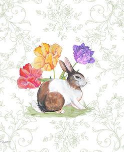 Bunnies In The Tulips-D