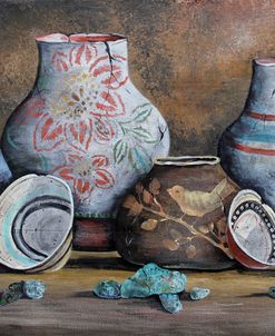 Clay Pottery Still Life-C