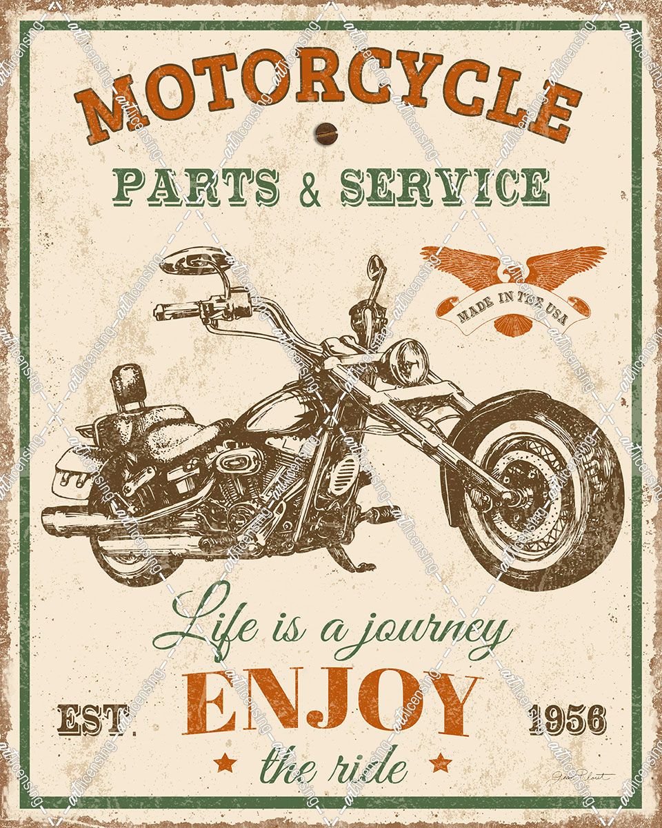 Vintage Motorcycle Mancave-C