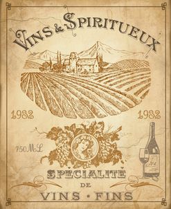 Vintage French Wine Label-JP3973