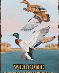 Jp2817-Duck Hunters-Welcome-Flags