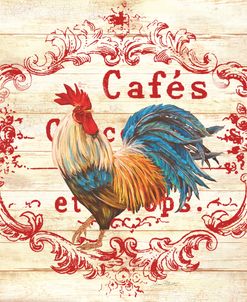 Cafe Rooster On White