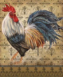 Vintage Rooster-Rectangular Platte-