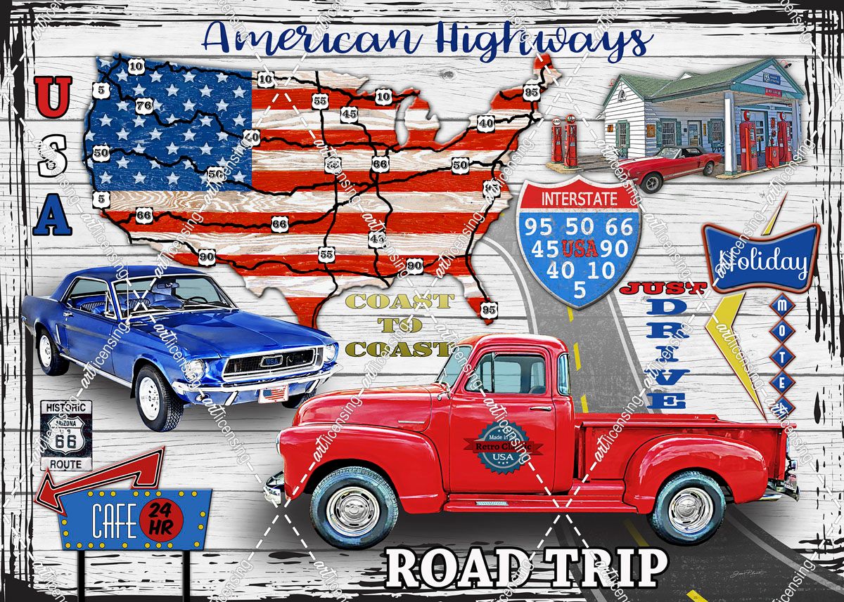 American Highways-Coast to Coast