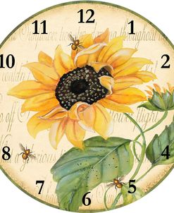 JP2887-Sunflower Melody- Clock