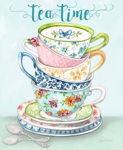 Watercolor Teacups-A