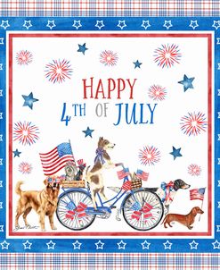 4th of July Dogs on Bike