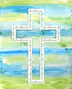 Watercolor Cross-A