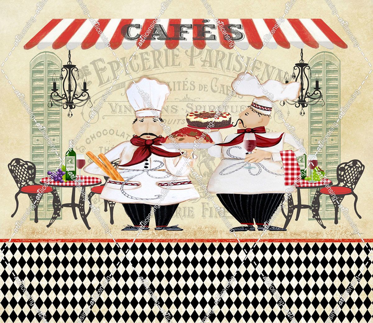 JP2250-French Cafe Chefs-A