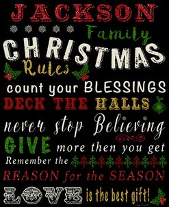 JP3629-Christmas Rules-Personalized